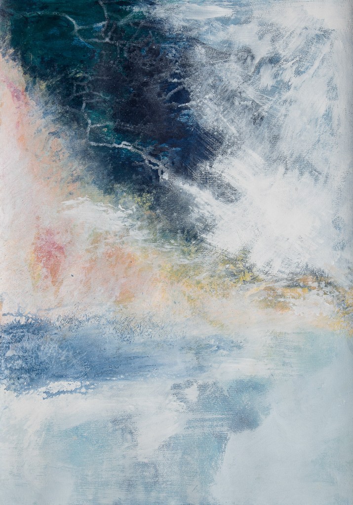 Florence Régnier, Apnée, Acrylique sur papier, 2023
