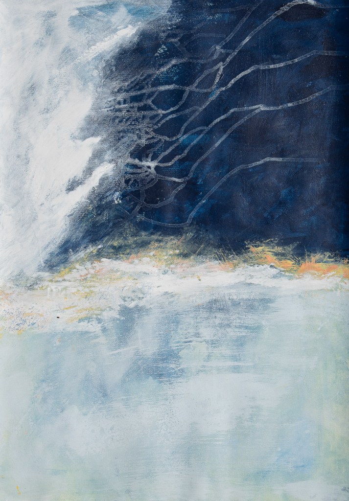 Florence Régnier, Apnée, Acrylique sur papier, 2023