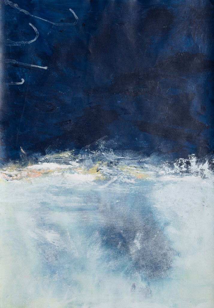 Florence Régnier, Apnée, Acrylique sur papier, 2023