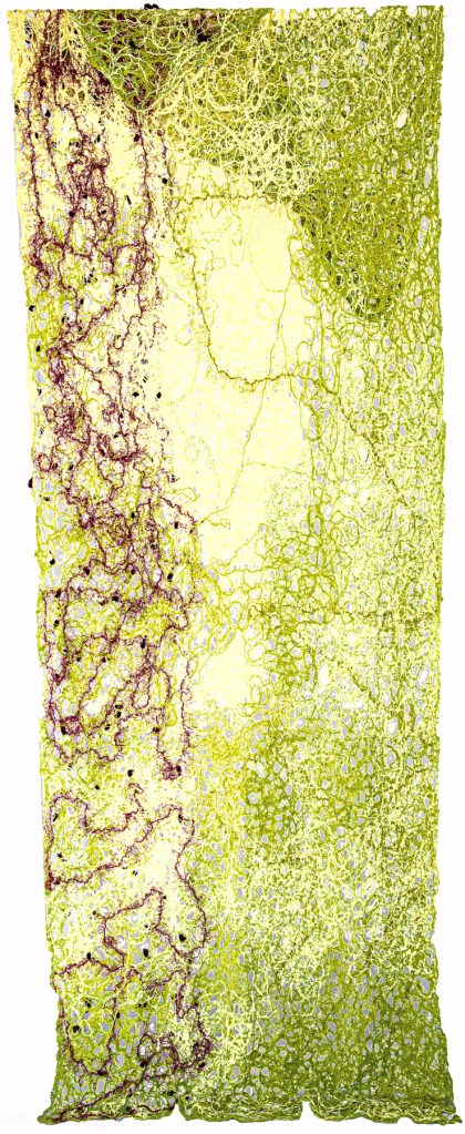 Florence Régnier, Séve, textile Néphilart®, 2022