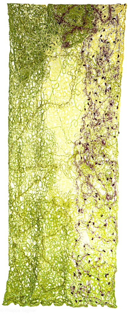 Florence Régnier, Séve, textile Néphilart®, 2022