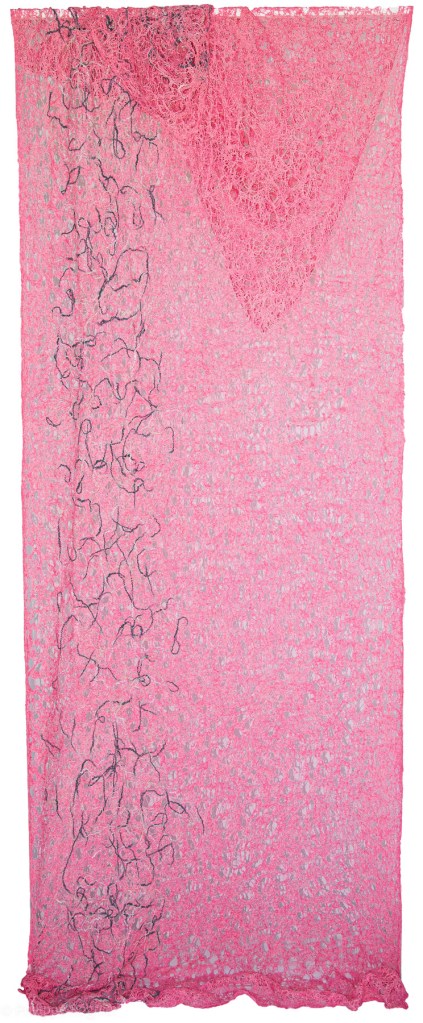 Florence Régnier, Calligraphy installation textile Néphilart®, 2024