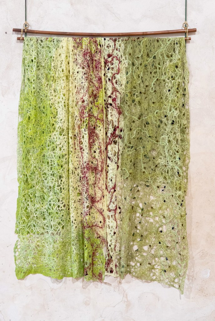 Florence Régnier, Sève, textile Néphilart®, 2022